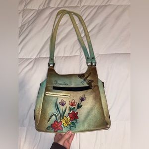 Anuschka hand painted vintage genuine leather bag